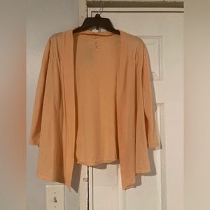 Peach cardigan from NYC